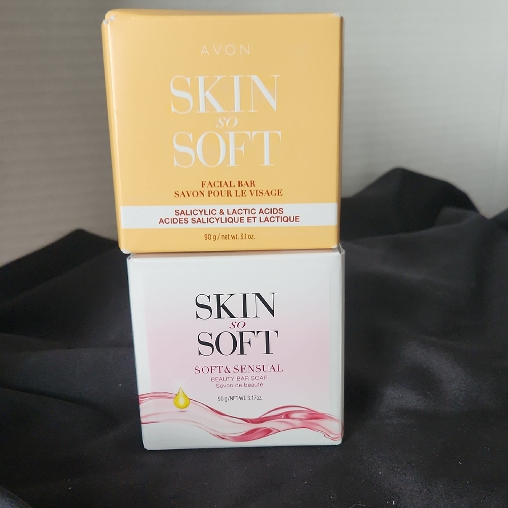 Avon Skin So Soft Facial and Beauty Bar Set Of 2